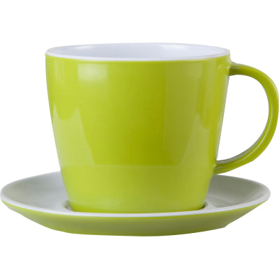 Brunner Space Green 25cl Cup and Saucer