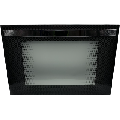 Oven Door CAP496 L/H BK/SLV CHRD assy