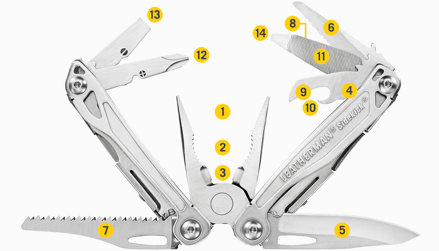 Leatherman SIDEKICK Multi-Tool - Stainless Steel - LT200