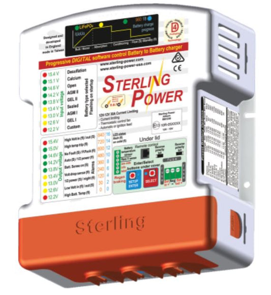 STERLING POWER PRO BATT ULTRA – BATTERIE-ZU-BATTERIE-30-AMP-LADEGERÄT – BB1230