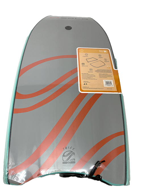 Bodyboard Sola JUICE - MENTHE-GRIS-ORANGE