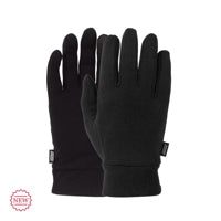 POW MICROFLEECE LINER GLOVES - BLACK