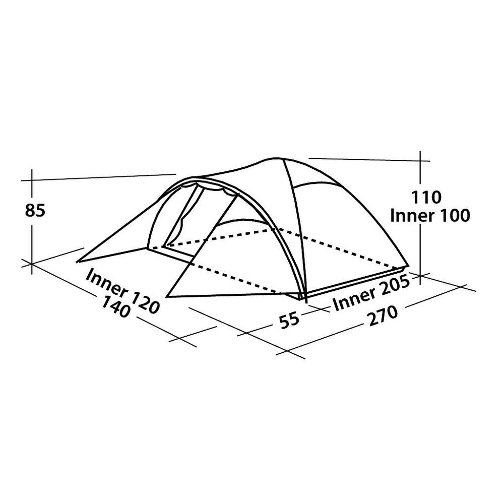 Easy Camp Quasar 200 – 2 Person Dome Tent