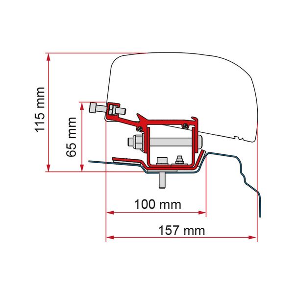 Fiamma Kit Renault Trafic F40 - L1 (Links- und Rechtslenker) (98655Z087)