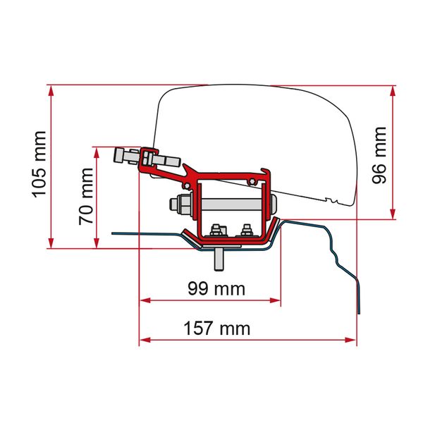 Fiamma Kit Renault Trafic F40 - L2 (Links- und Rechtslenker) (98655Z088)