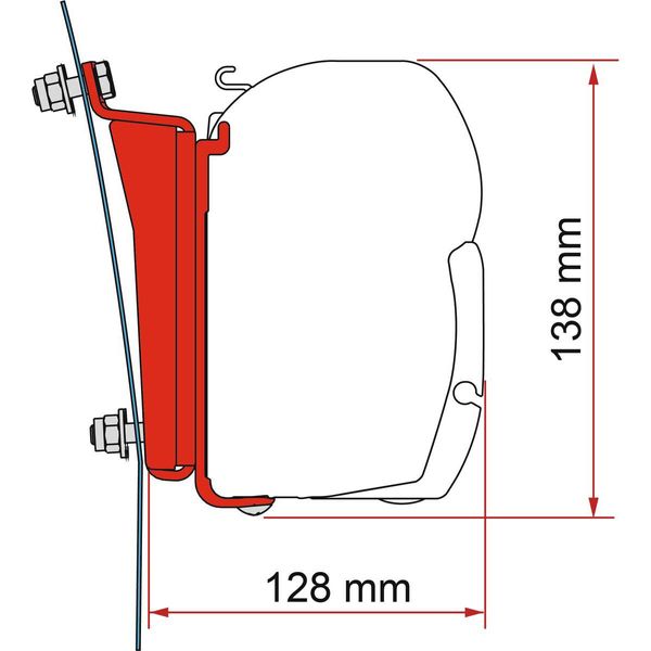 Fiamma F45 Kit Ford Transit H3 Halterung – LHD, nur EU-Transporter (98655Z146)