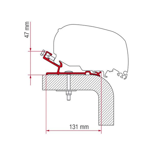 Fiamma Adapterkit Hymer 550