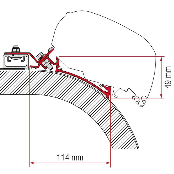 Fiamma Adapter Rapido Distinction 400 (98655Z080)