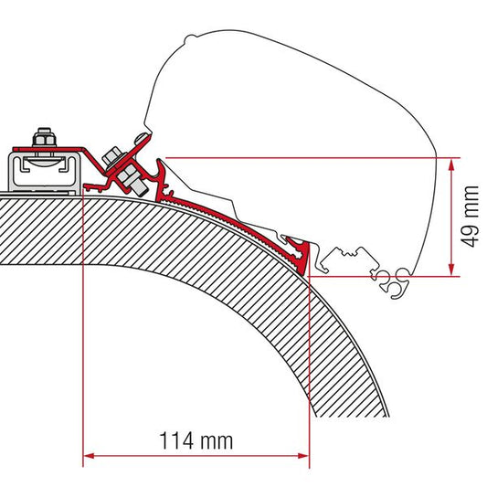 Fiamma Adapter Rapido Distinction 400 (98655Z080)