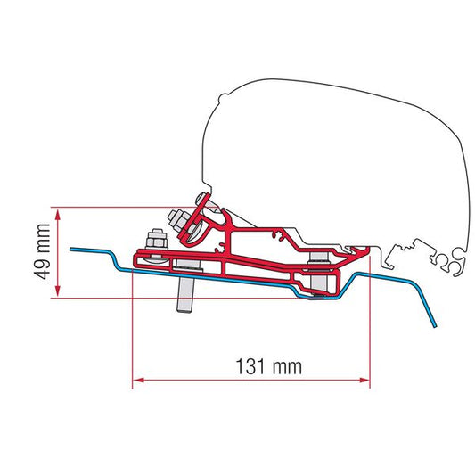 Fiamma Adapter Ford Transit H3