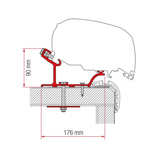 Fiamma-Adapter Carthago Malibu 490