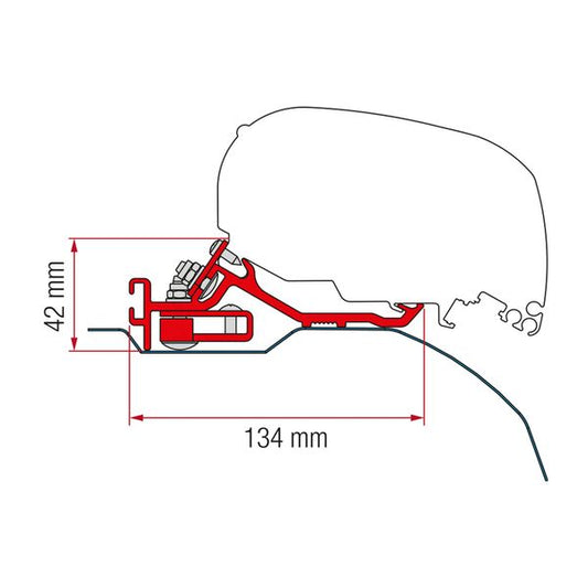 Fiamma Kit Ducato/Boxer (H2-L4) &gt;2006 für F80S (98655Z093)