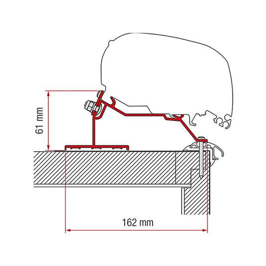 Fiamma Adapter Caravan Dach 450 (98655Z073)