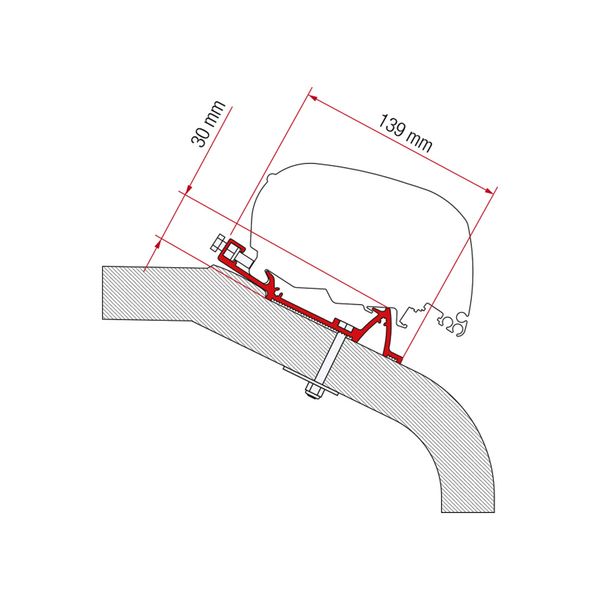 Fiamma Adapterkit LMC TEC 450