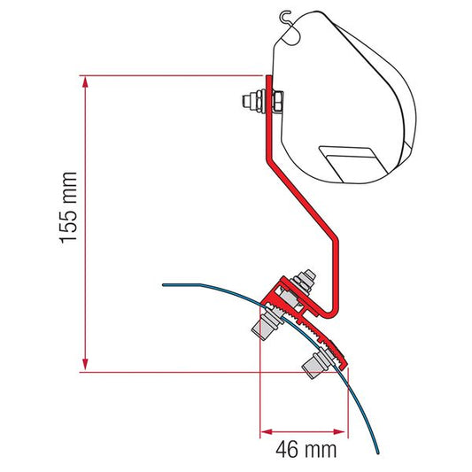 Fiamma Kit für VW Caddy Maxi Liftdach