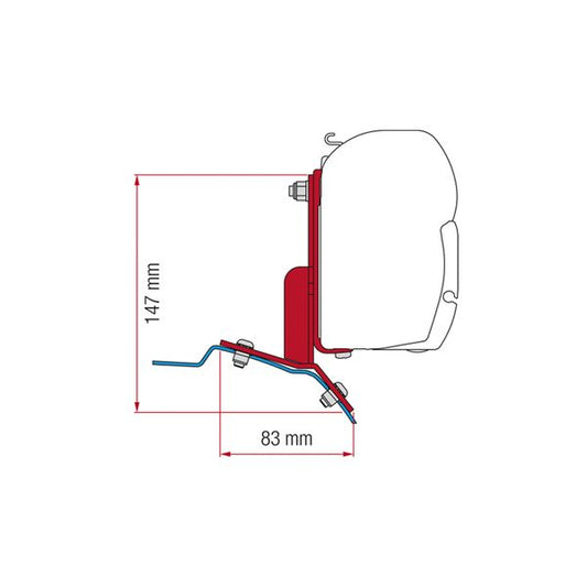 Fiamma-Adapter-Kit Ford Custom