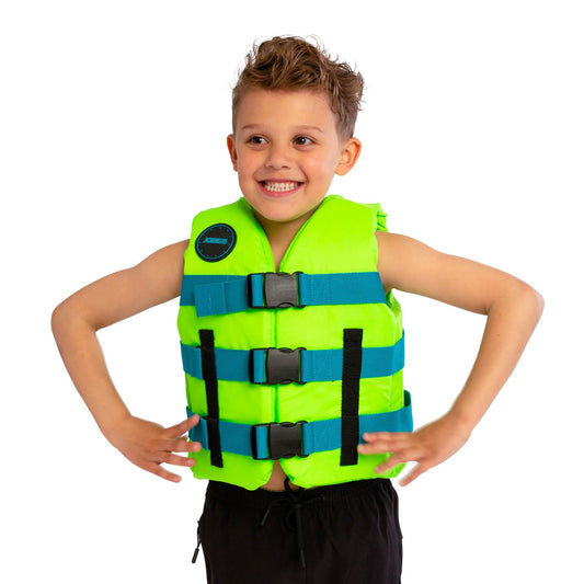 Jobe Nylon-Schwimmweste für Kinder, Limettengrün