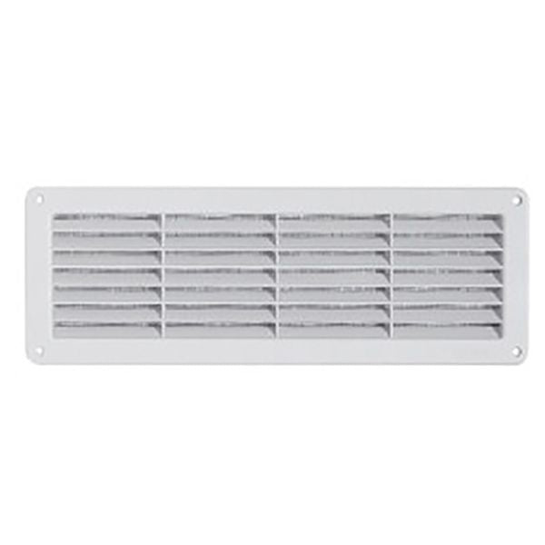 Grille d'aération murale rectangulaire 370 x 123 mm
