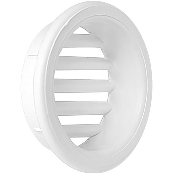 Grille d'aération ronde 32 mm blanche