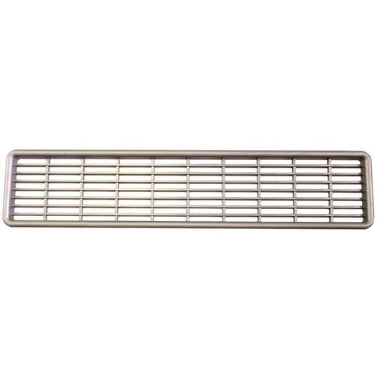 Silberne Entlüftung 255 x 55 mm