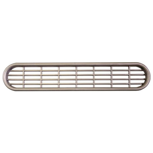 Silberne Entlüftung 205 x 40 mm