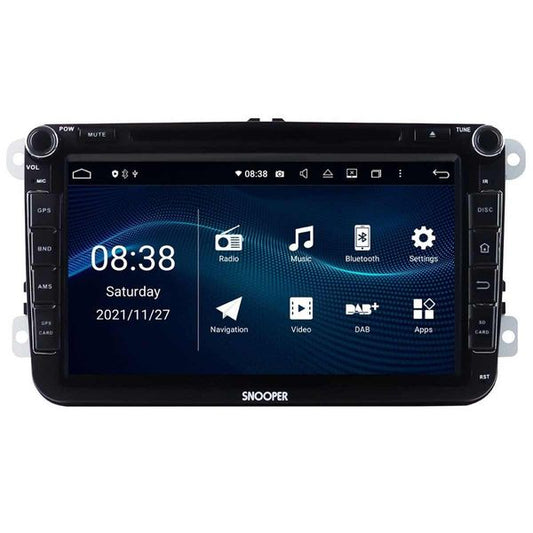 Snooper 8" Multimedia-Player mit Smartphone-Steuerung für VW T5 &amp; T6