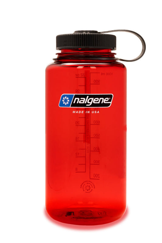 NALGENE 32oz / 1 Liter Wide Mouth Tritan Sustain – ROT