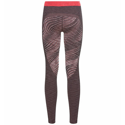 Odlo Pantalon de couche de base The Blackcomb ECO pour femmes -Siesta Space Dye 