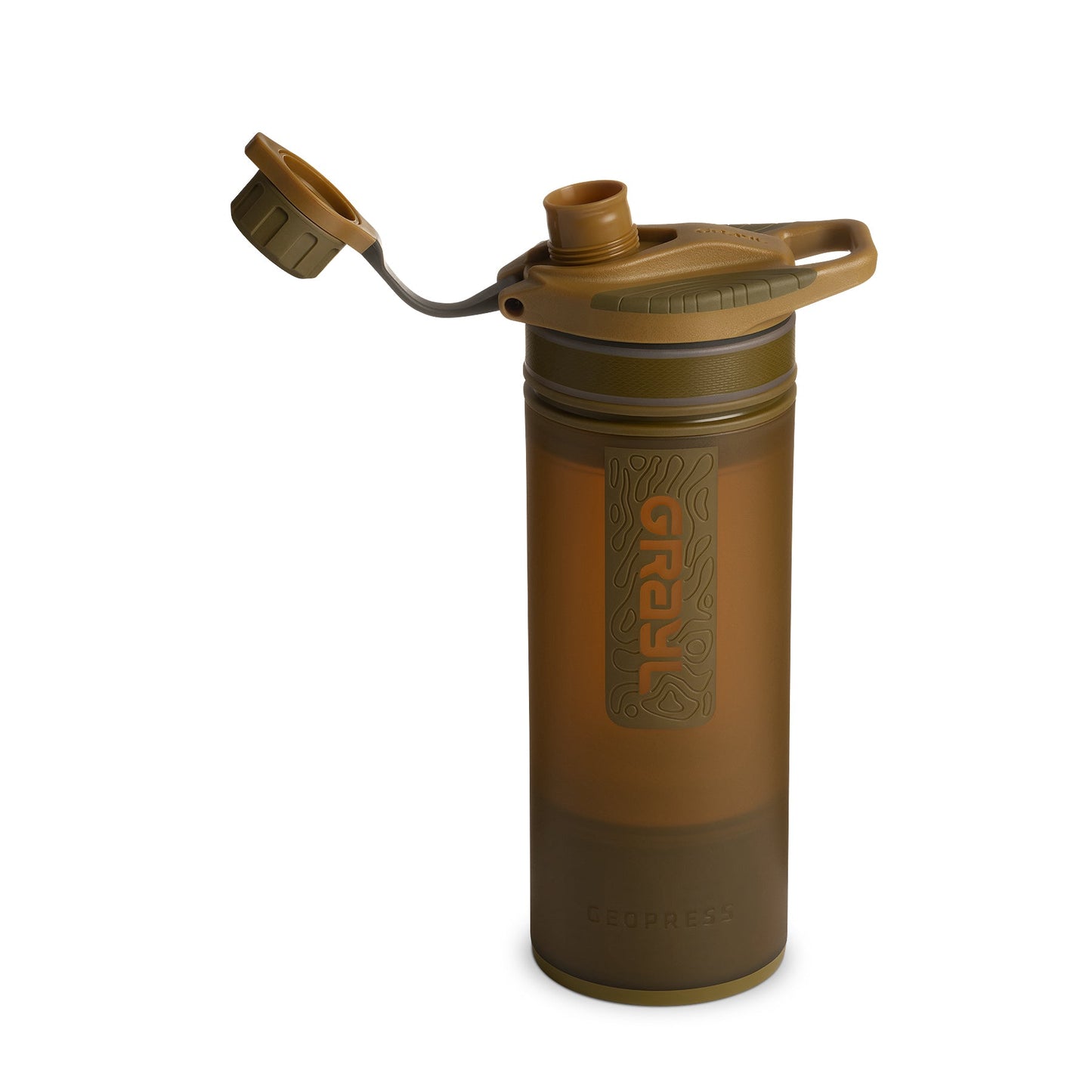 GRAYL Geopress Water Purifier Bottle - Covert Edition - Coyote Brown