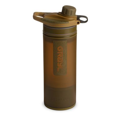 GRAYL Geopress Wasserreinigerflasche – Covert Edition – Coyote Brown