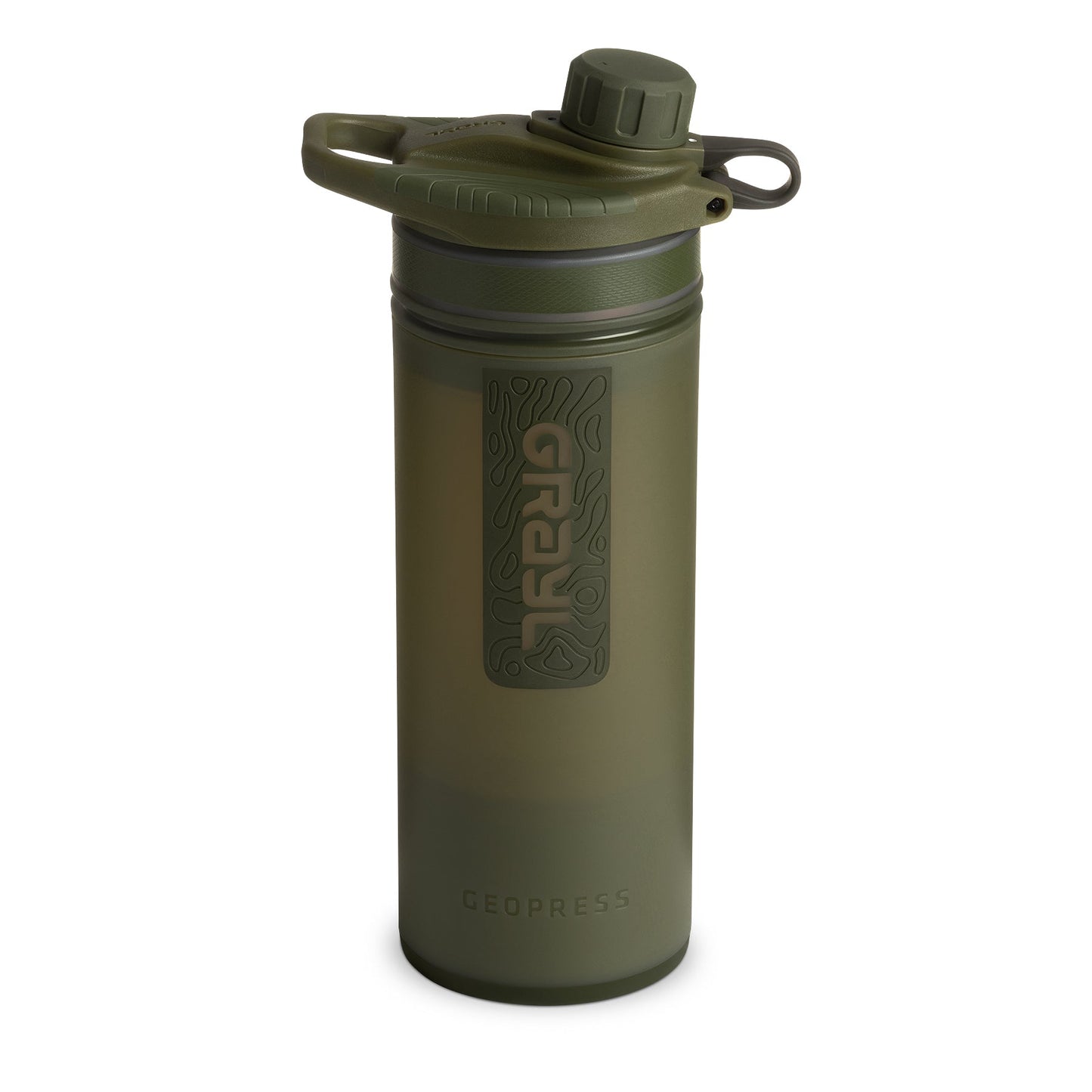 GRAYL Geopress Wasserreinigerflasche – Covert Edition – Olive Drab