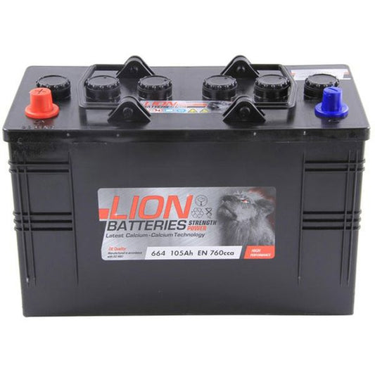 Lion 664 Starterbatterie (105 Ah / geflutete Bleisäure)