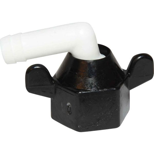 SHURflo 90-Grad-Flügelmutter, passend für 1/2 Zoll NPT-Innengewinde auf 10 mm ID-Schlauch