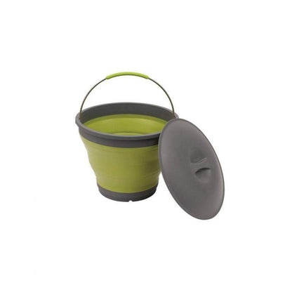Outwell Collaps Bucket w/lid - Lime Green
