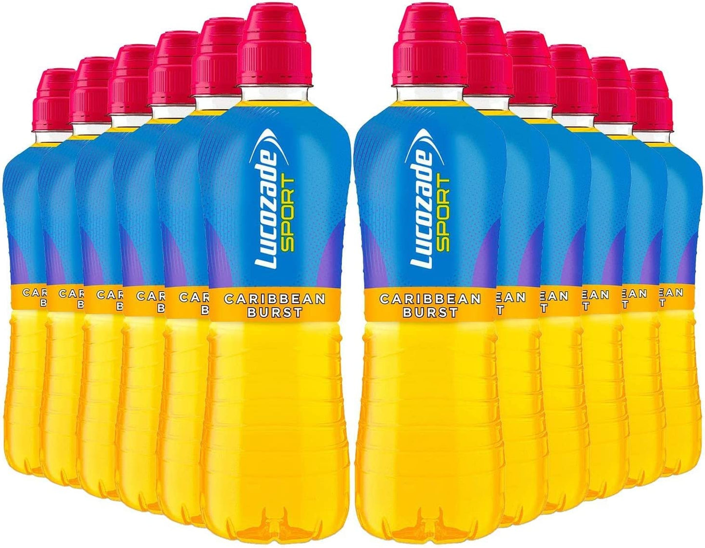 Lucozade Sport Drink Caribbean Burst 500ml - PACK OF 12