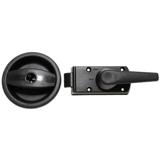 Poignée tournante Europa avec verrouillage à levier, main droite