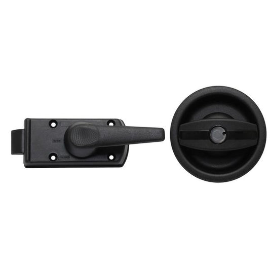 Poignée tournante Europa avec verrouillage à levier, main gauche