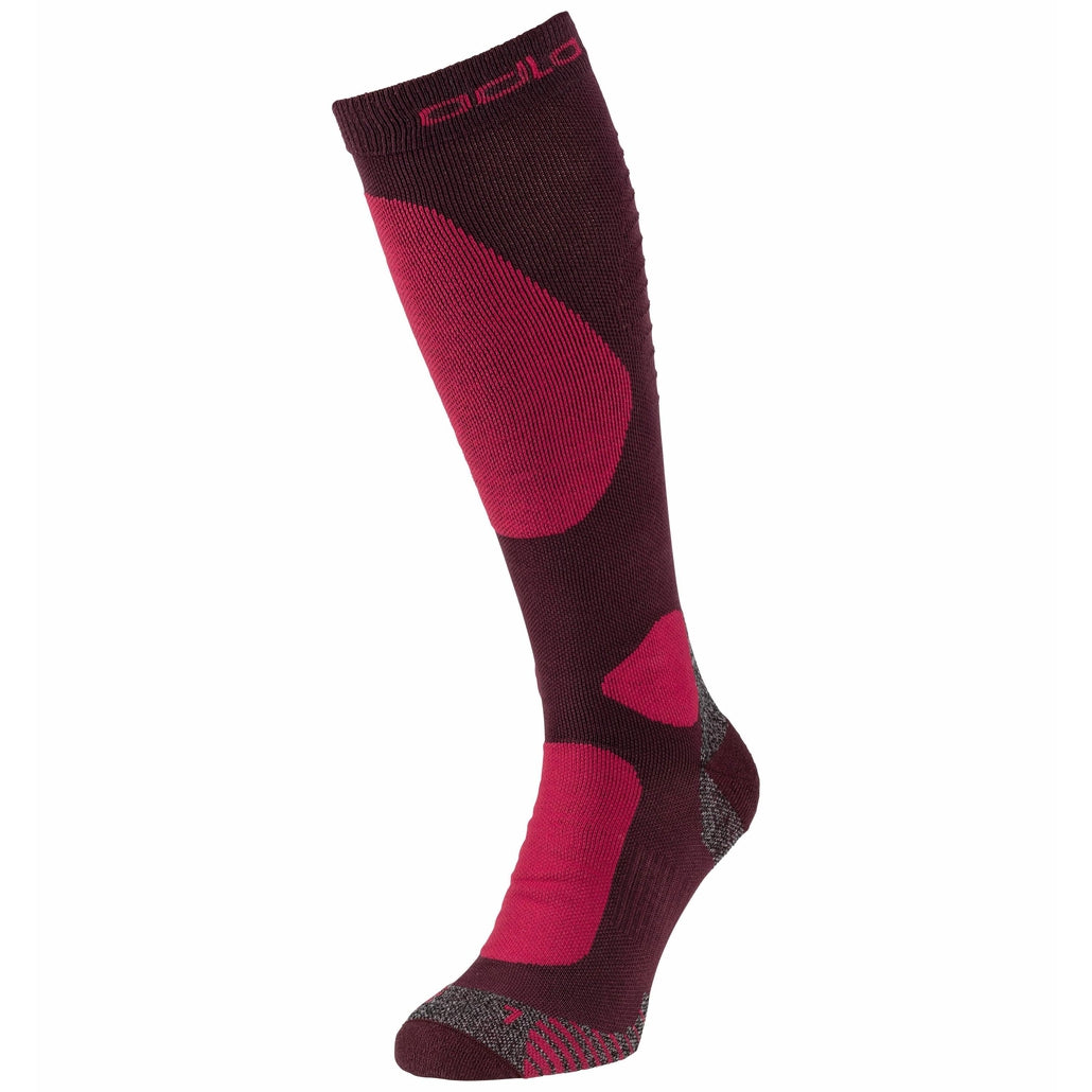 Chaussettes Odlo The Primaloft Pro - Winetasting Deep Claret