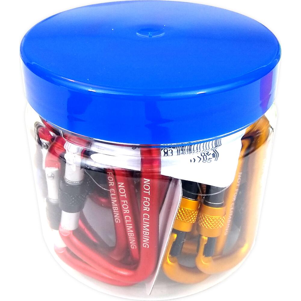 Stubai Accessory Off-Set D Mini-Karabiner, S/Gate – 4 Colour Jar20