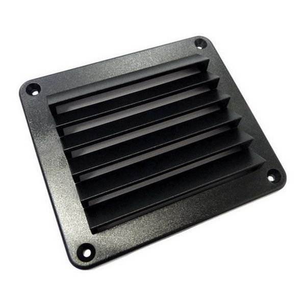 AAA Vent Black Plastic Louvre 5-1/2" x 4-7/8"