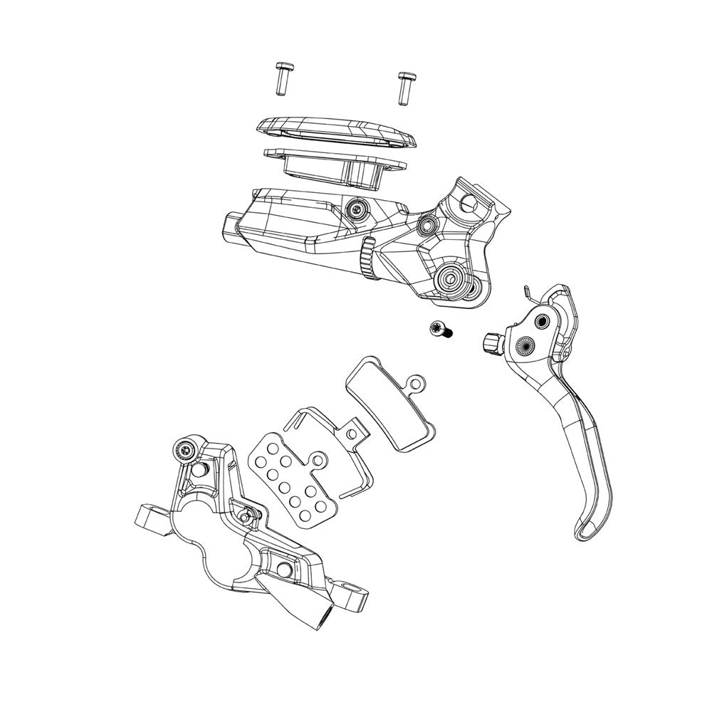 SRAM SPARE - POST BRACKET - 17P (REAR 220), INCLUDES STAINLESS CALIPER MOUNTING BOLTS (WILL NOT WORK ON 203 FORK) - 203 REAR MOUNT TO 220 ROTOR ADAPTOR