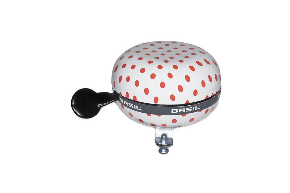 Basil POLKADOT GROSSE GLOCKE 80MM WEISS/ROT