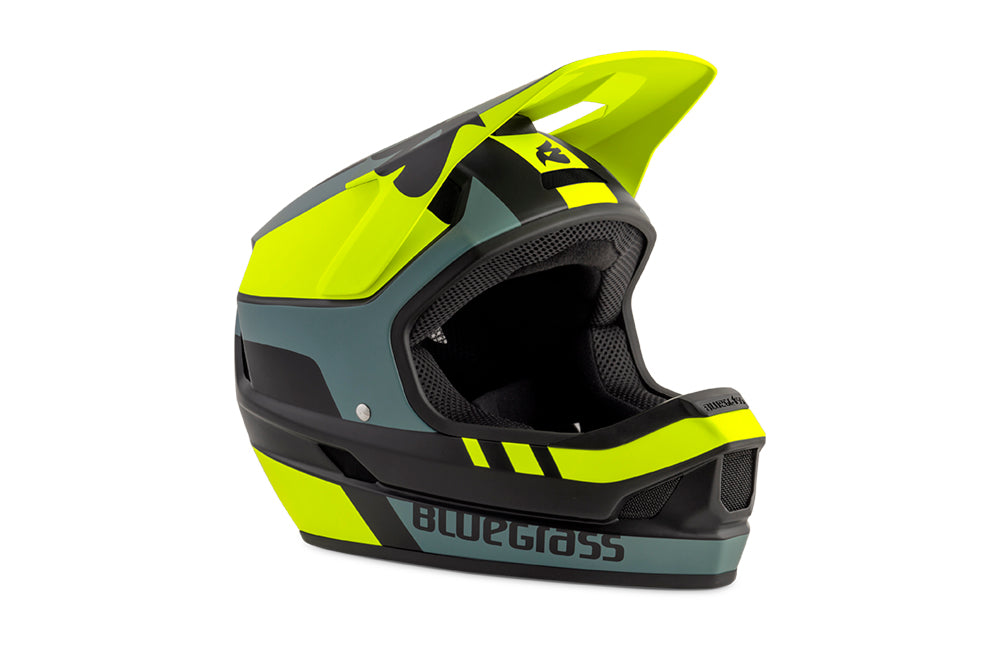 CASQUE Bluegrass LEGIT - NOIR, JAUNE ET GRIS (MAT)