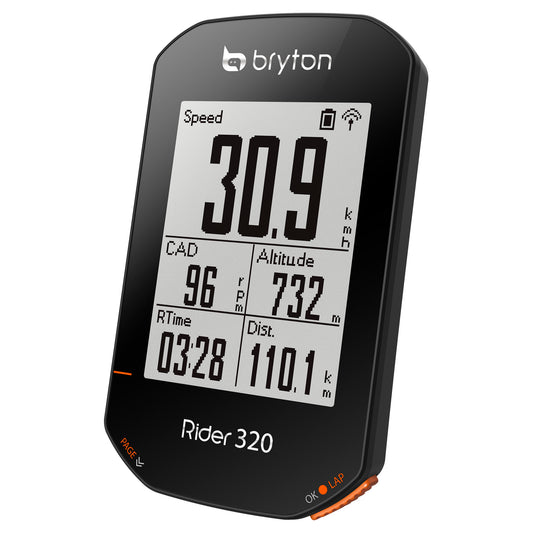BRYTON RIDER 320T GPS-FAHRRADCOMPUTER-PAKET MIT TRITT- UND HERZFREQUENZ