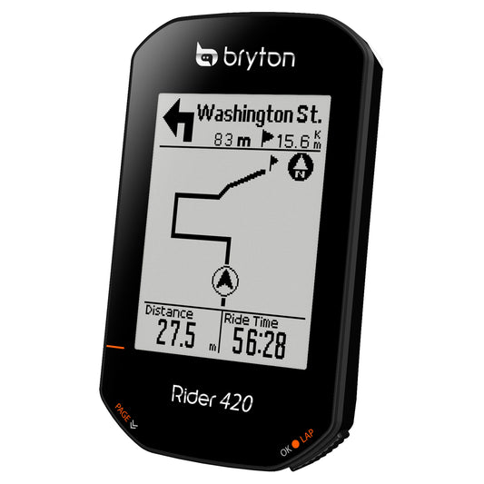ENSEMBLE ORDINATEUR CYCLE GPS BRYTON RIDER 420H AVEC FRÉQUENCE CARDIAQUE