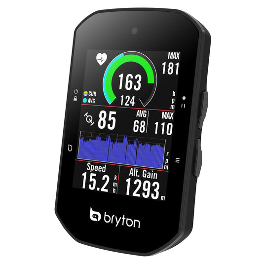 BRYTON S500T GPS-FAHRRADCOMPUTER-PAKET MIT GESCHWINDIGKEIT/Trittfrequenz und Herzfrequenz