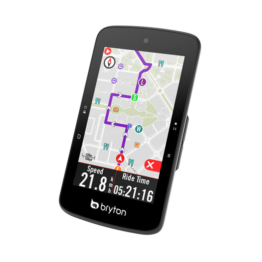 ENSEMBLE ORDINATEUR DE CYCLE GPS BRYTON RIDER S800T AVEC VITESSE/CADENCE ET FRÉQUENCE CARDIAQUE