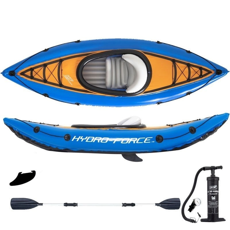 Ensemble de kayak Hydro-Force Cove Champion 9 pieds pour 1 personne