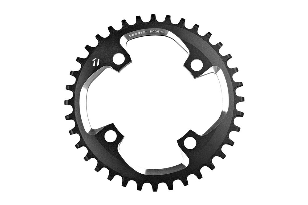 Sram SRAM CHAIN RING X-SYNC 11 SPEED 110 ALUM BLACK BB30 OR GXP