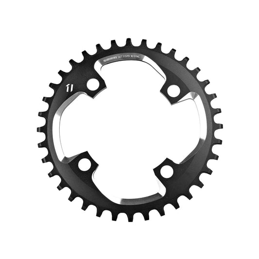 SRAM CHAIN RING X-SYNC 40T 11 SPEED APEX1 ASYMMETRIC 110BCD ALUMBLACK BB30 OR GXP